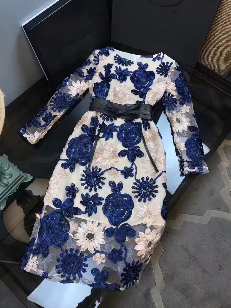 Роскошное Брендовое элегантное женское платье на лето и весну газовое кружевное