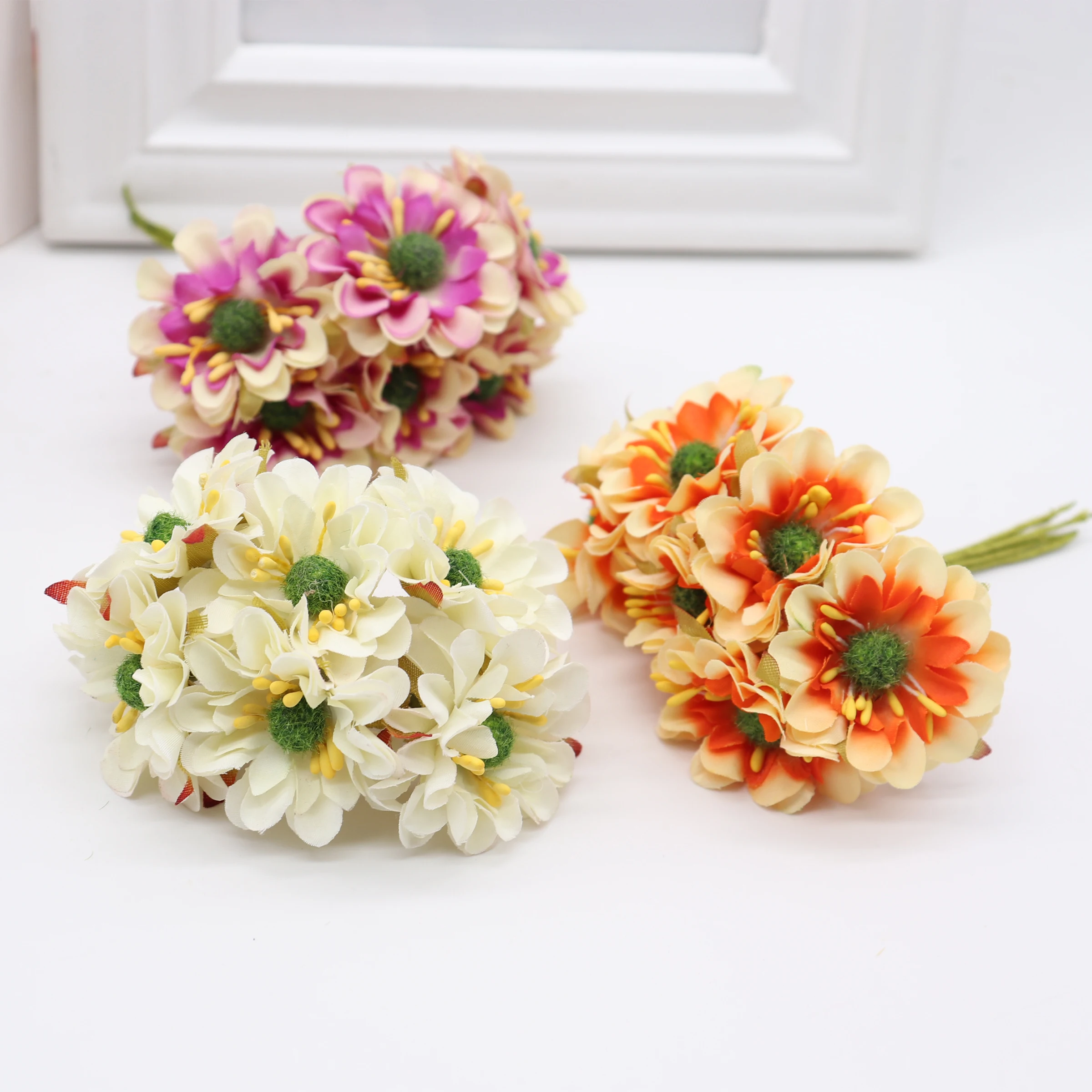 Бесплатная доставка 6 шт. 3 см Шелковый букет искусственных Маков вишня товары для