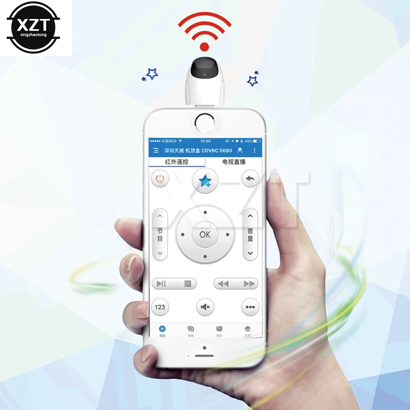 RC Micro USB для ТВ STB вентилятор кондиционера проектор пульт дистанционного