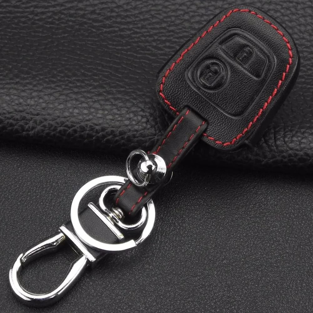 Кожаный чехол для автомобильного ключа jingyuqin Citroen c4 c5 Berlingo Picasso Xsara Aygo Peugeot 206 207 307 107
