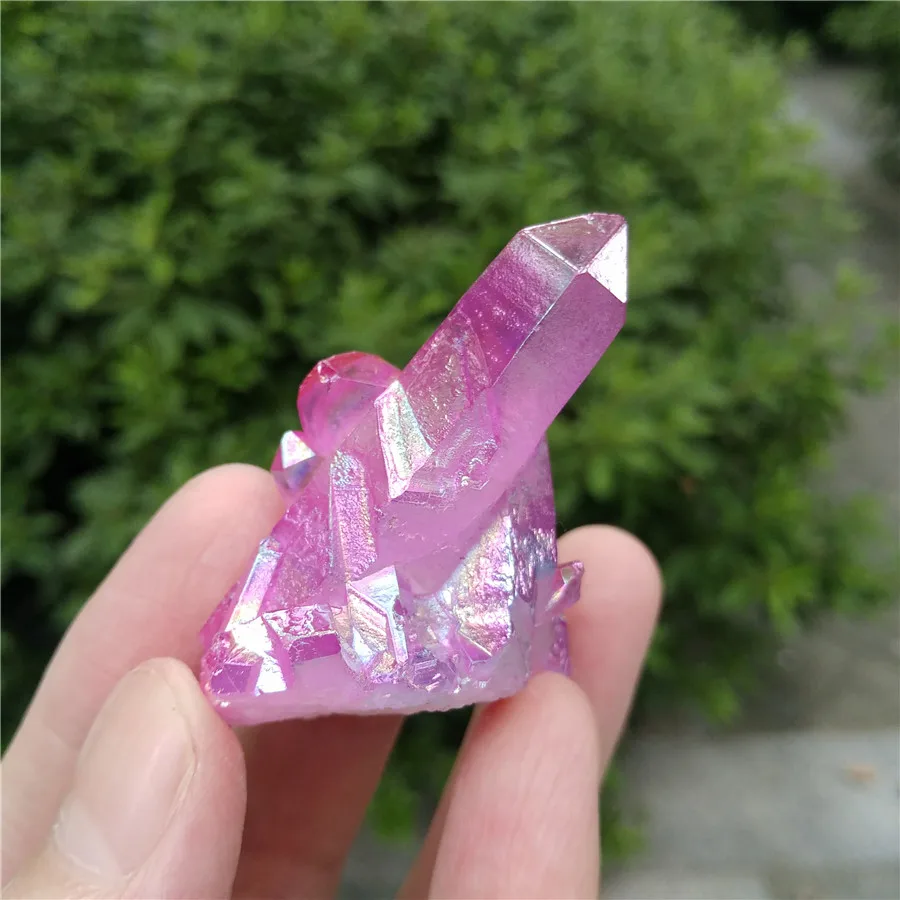 Кристаллический кластер Titanium Aura-Радужный кварц кристалл-идеально подходит для