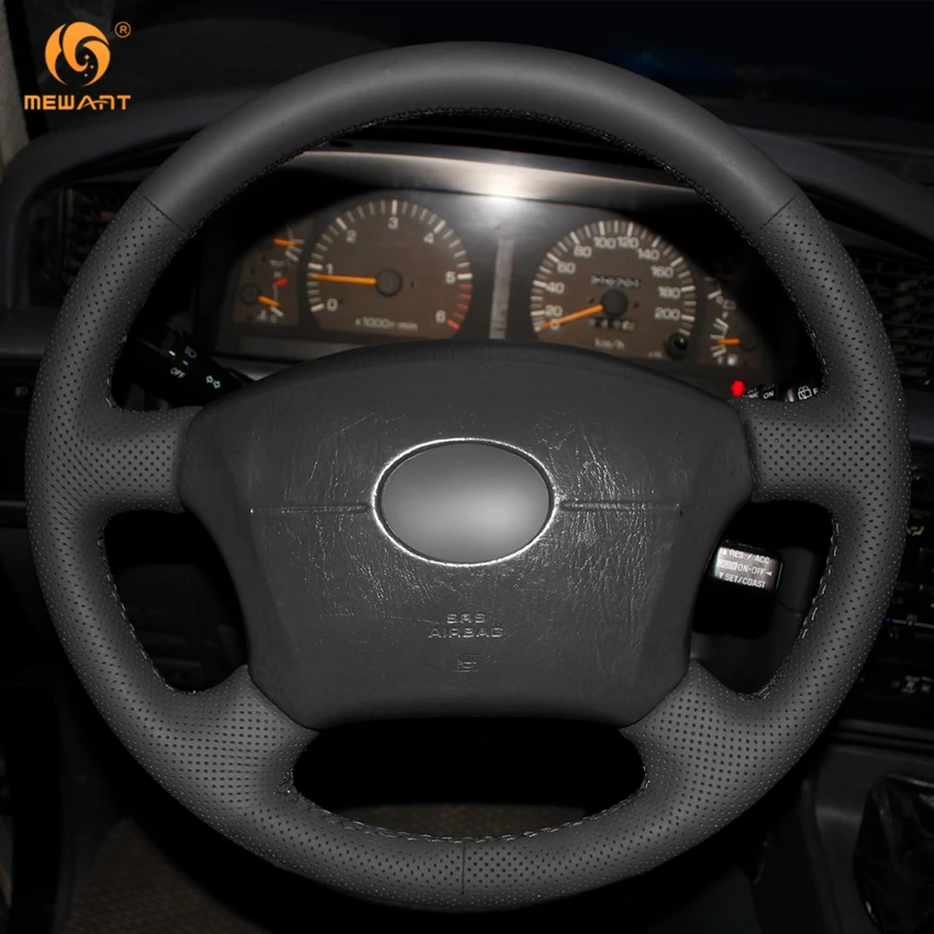 Для Toyota Land Cruiser Tacoma 4runner Sienna секвойи Highlander Camry GX470 LS400 черная искусственная кожа крышка рулевого колеса