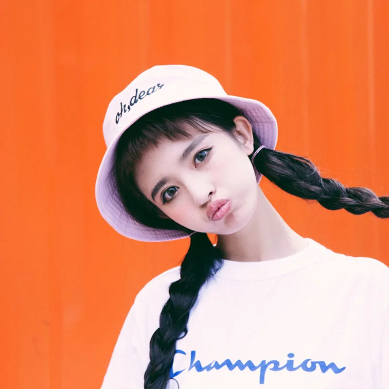 Spring and summer couples travel concentric lock embroidery fisherman hat fresh leisure sun wild folding basin cap | Аксессуары для