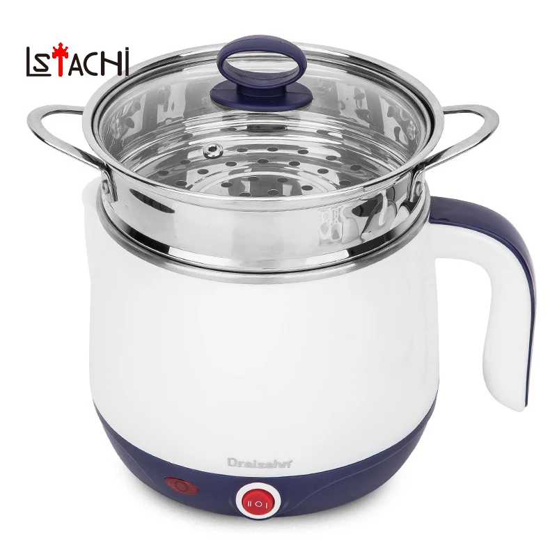 LSTACHi мини двухслойный 1.8L Электрический Пароварка Студенческая комната лапша