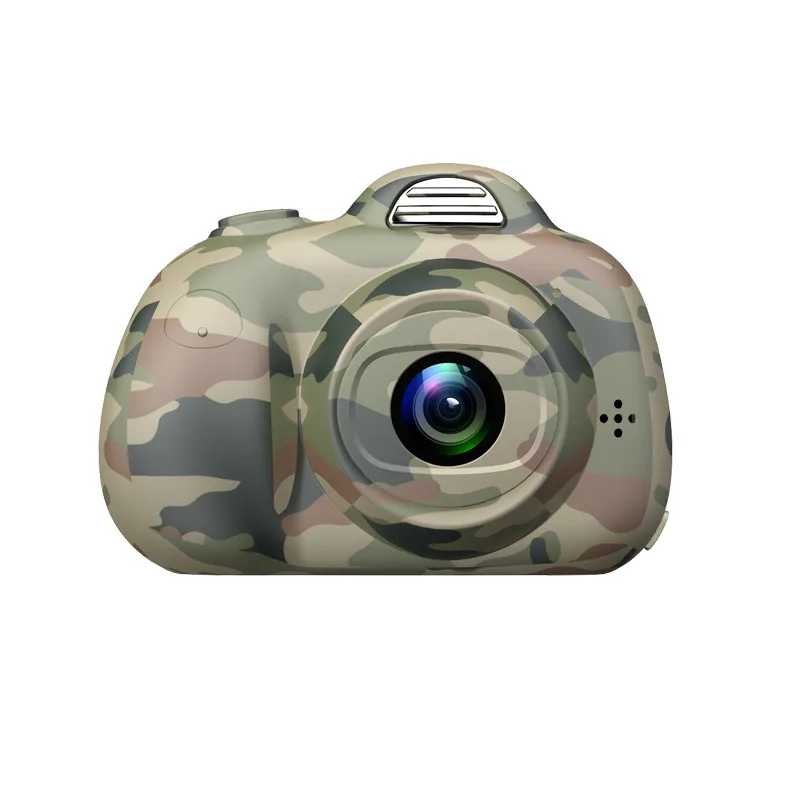 Camouflage Цифровой Камера для детей 1080P HD видео Камера детское мини видеокамера с 2-дюймовым ЖК-дисплей Экран лучший 8MP творческие подарки для детей - Цвет: Camouflage