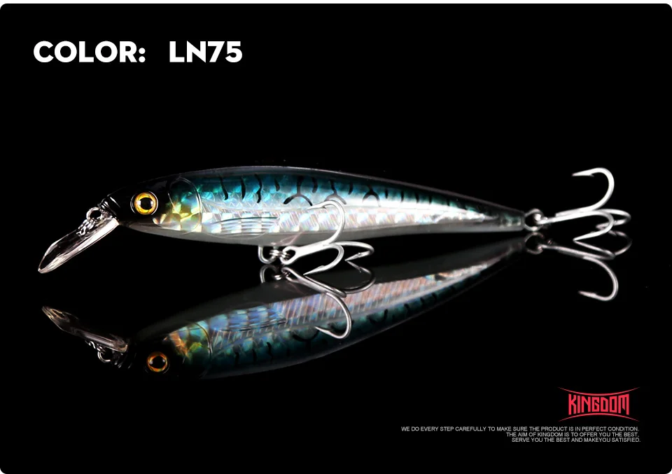 Kingdom Fishing Приманка гольян приманка воблеры 140 мм/40 г Джеркбейт искусственная жесткая приманка сильные Крючки глубина 0,8 м-2,4 М Модель 5382A/B