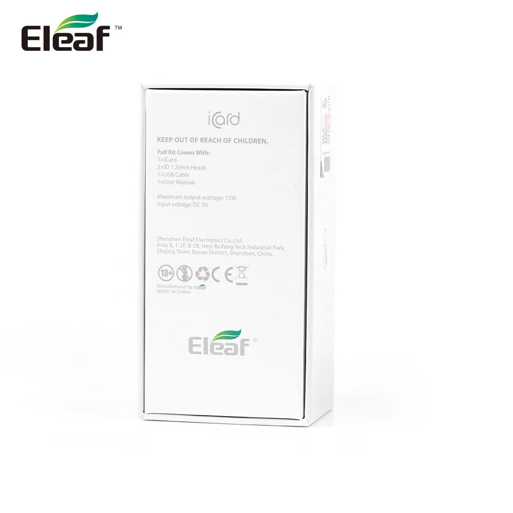 Оригинальный набор электронных сигарет Eleaf iCard с 650 корпус для вейпа 1.2ohm Головка