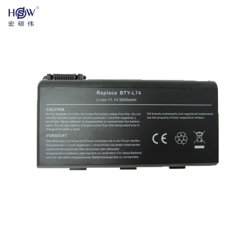 HSW батарея для Msi CX620 CX620MX CX620X CX623 CX623X CX630 CX700 batteryCX700X CX705 CX705X CX720 GE700 BTY L74 L75|battery for msi|for