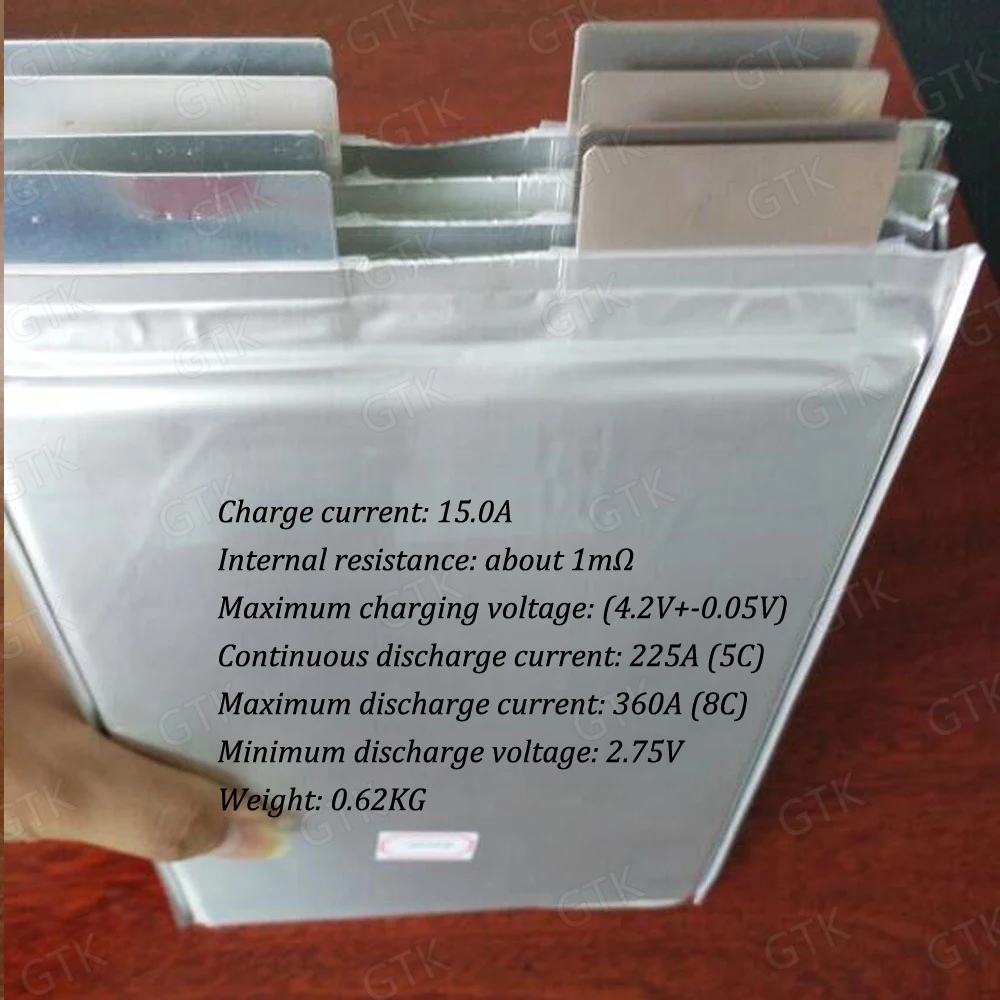 GTK lipo 3 7 v 45ah литий полимерный аккумулятор 5C 225A разрядка высокая скорость для diy 12v