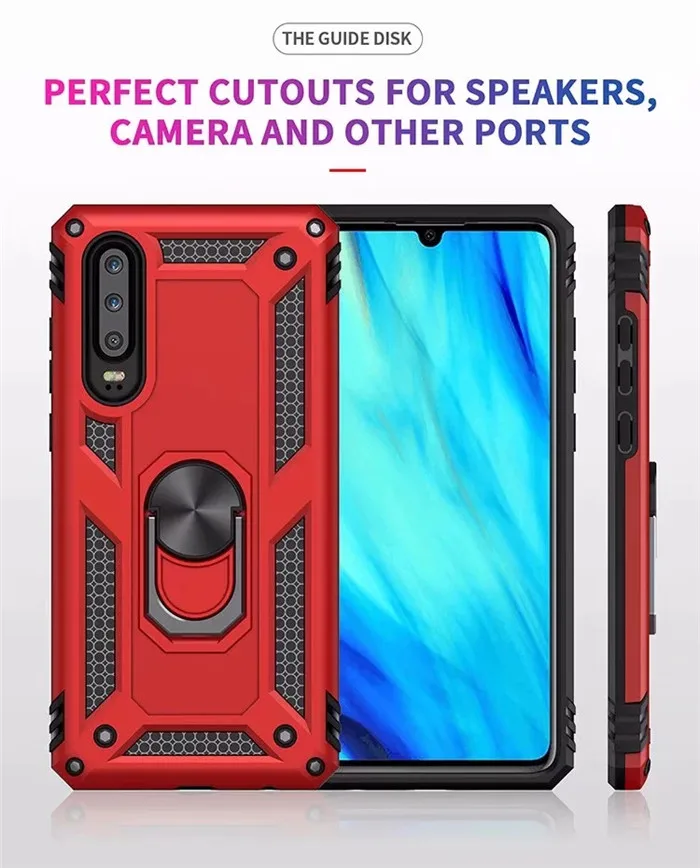 Чехол для Huawei P30 Pro автомобильный держатель подставка магнитный кронштейн чехол с