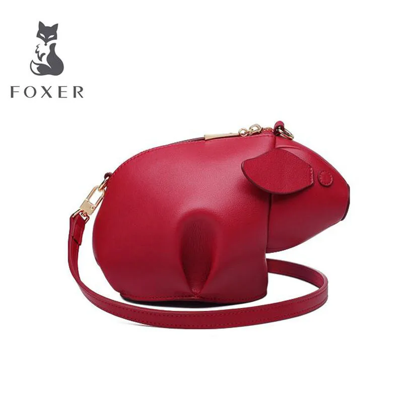 Cow leather handbag Pig bag messenger female 2019 new wild fashion mini shoulder | Багаж и сумки