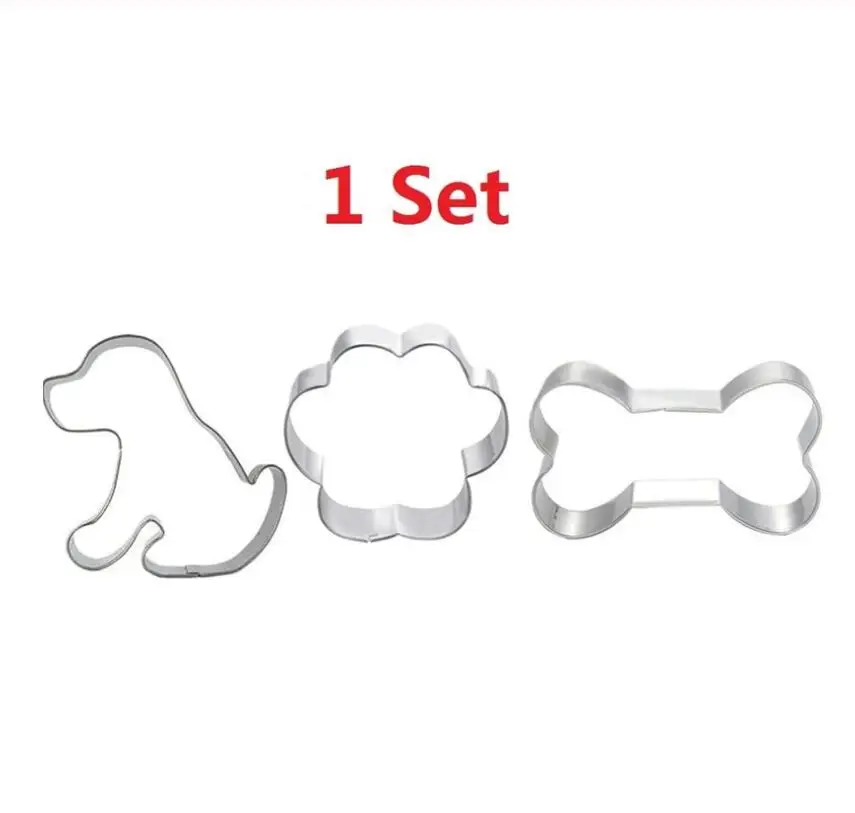 3 шт. пекарня для домашних питомцев Когтевран костей собак помадка металлический