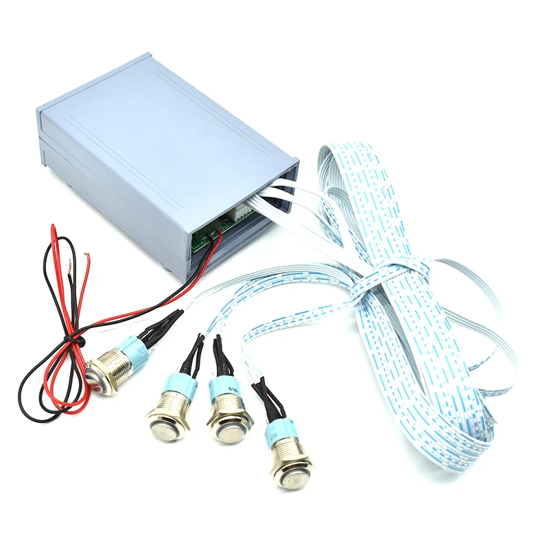 Пазлы реквизиты для комнаты спасения 4 цвета металлические кнопки когда lited