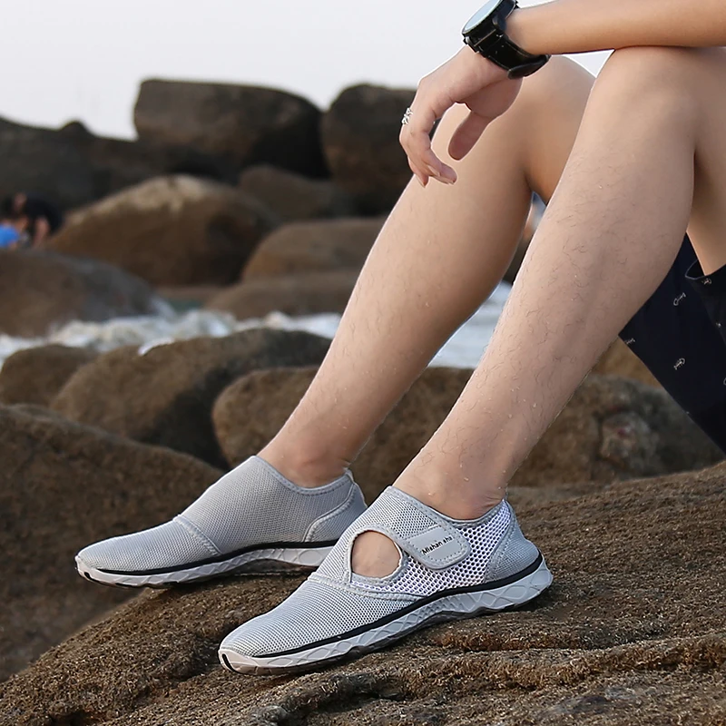 Летняя обувь Мужская Повседневная дышащая из сетчатого материала пляжные