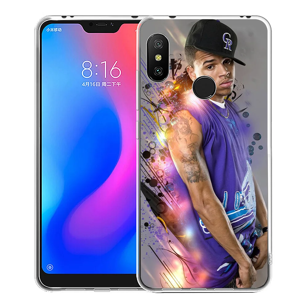 IYICAO Chris Brown hih pop Мягкий силиконовый чехол для телефона Xiaomi Mi 9 8 SE 6 A1 A2 Lite F1 MIX2S MIX3 TPU