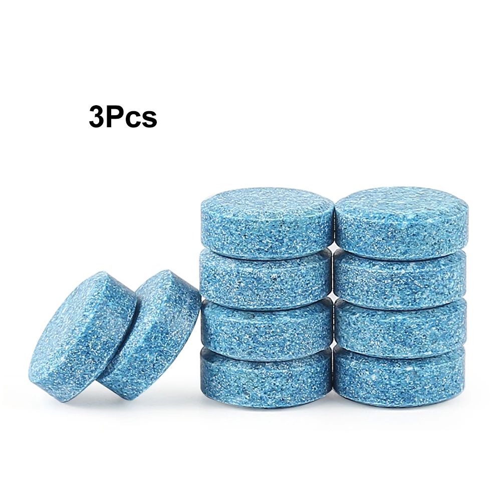 3pcs 10 шт./компл. Многофункциональный концентрированный шипучие таблетки голубая Стекло окна Туалет вспенивания чистящее средство для автомобиля и дома - Тип аромата: 3pcs