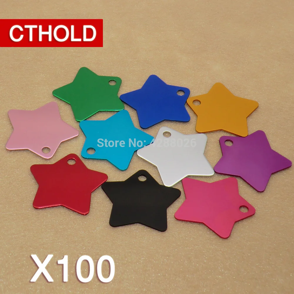 CTHOLD 100 шт. чистые идентификационные бирки для собак оптовая продажа аксессуары
