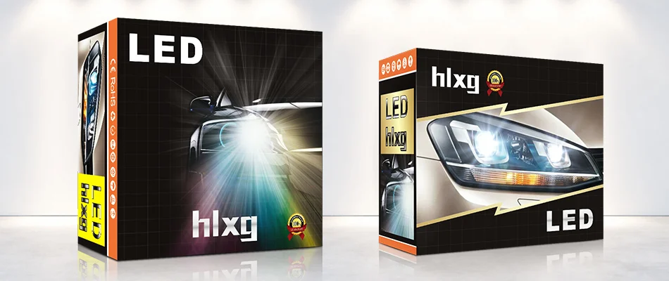 HLXG 2 шт. мини лампы для автомобильных фар H7 светодиодный 4 стороны 360 градусов 10000лм 40 Вт 6500 к с чипами SAMSUNG CSP Автомобильные фары 12 В