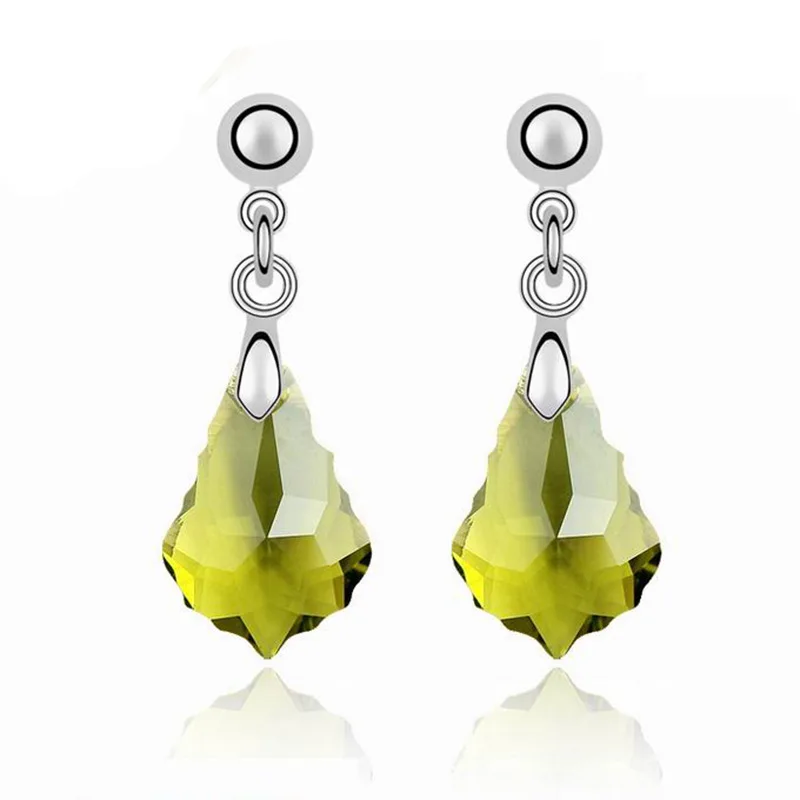 

personality big crystal earrings rhinestone gothic transparent Zirconia women Free shipping