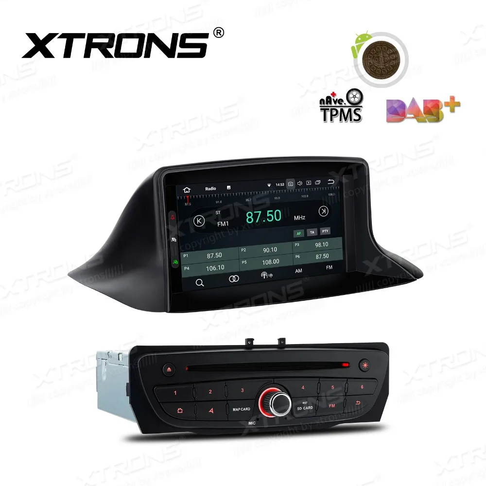 XTRONS 7 &quotAndroid 8 1 радио gps RDS USB wifi Автомобильный dvd плеер для Renault Megane 3 III Fluence 2008 2009 2010