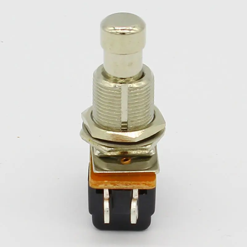 SPST Мгновенный Мягкий сенсорный кнопочный Stomp ножной переключатель для