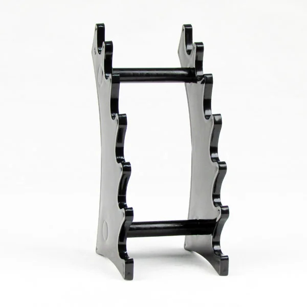 Оптовая продажа 4 пластиковых прозрачных/черных ручек косметическая кисть