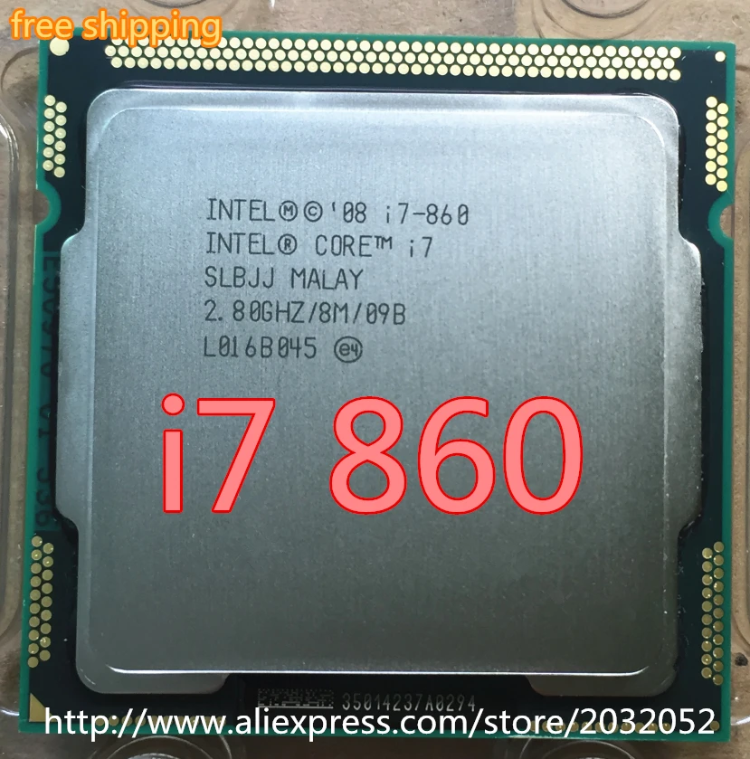 Процессор i7 860 четырехъядерный процессор 2 80 ГГц 8 Мб Sockel 1156 95 Вт|core cpu|quad core cpui7 |