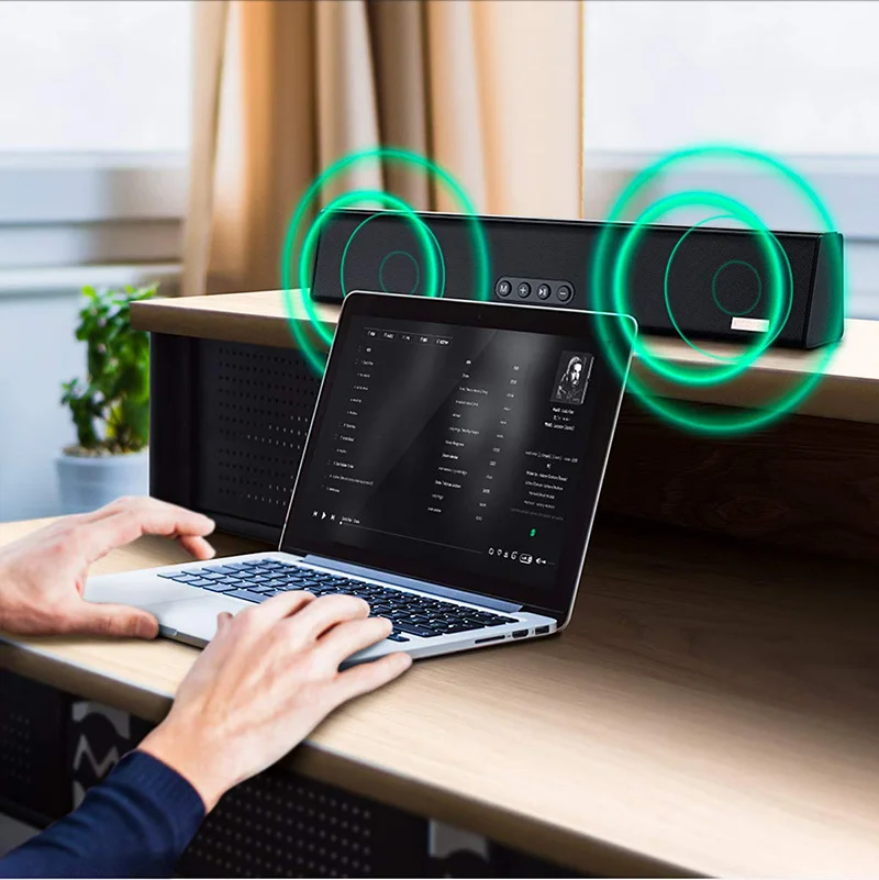 Саундбар Bluetooth динамик 10 Вт проводной и беспроводной портативный домашний