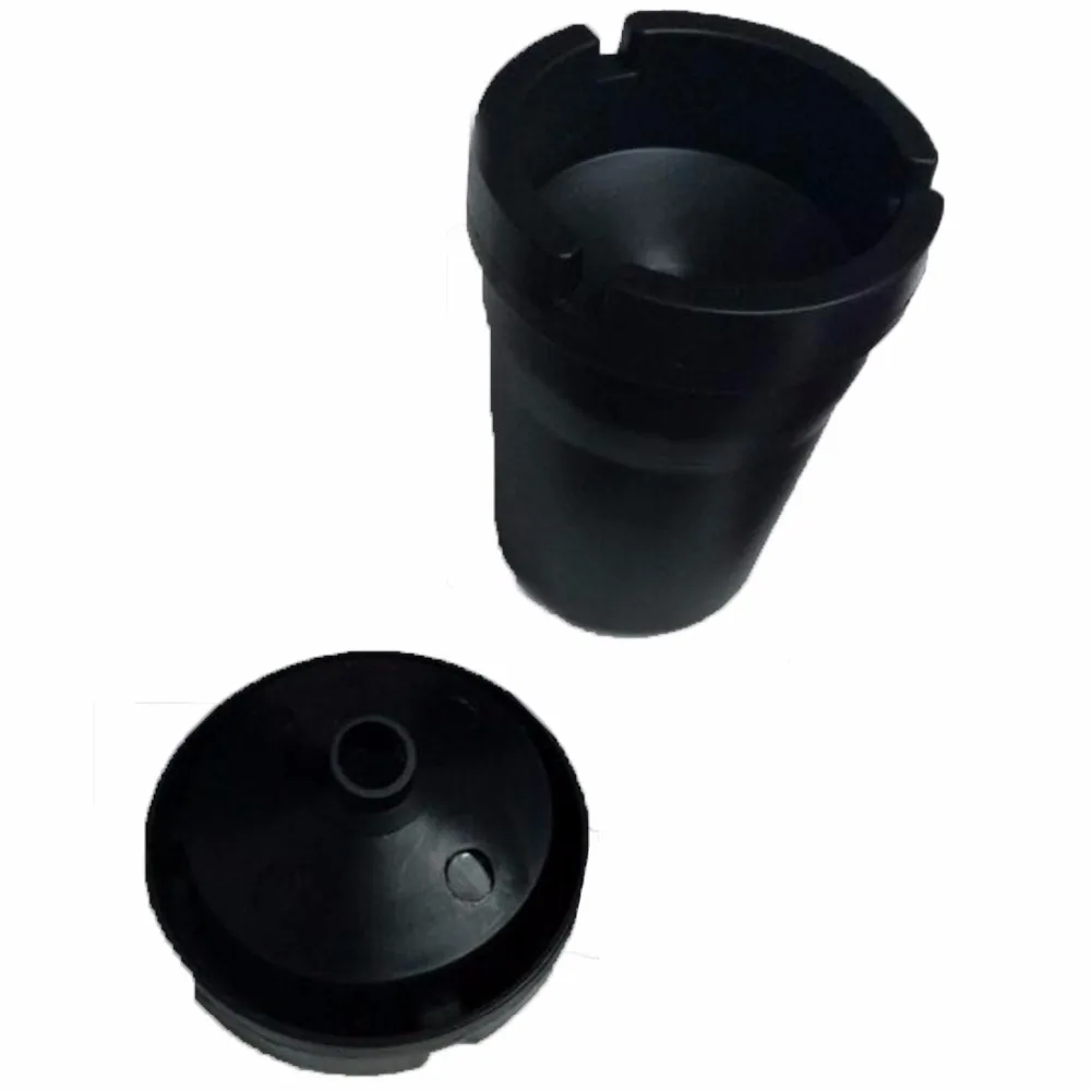 

1PC BLACK Large Capacity Double Car Ashtray High-temperature Plastic Ashtray 11x8 CM