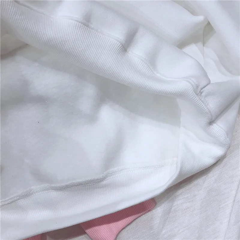 Милая Женская толстовка с капюшоном с рисунком динозавра, Kawaii, Harajuku, для девушек, для студентов, повседневный пуловер, весна-осень, толстовки, розовые и белые