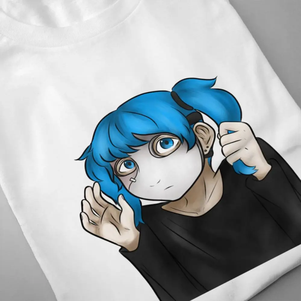 Sally Face T shrit 100% хлопковая футболка для мужчин Модная Camiseta круглый воротник S 6XL Homme
