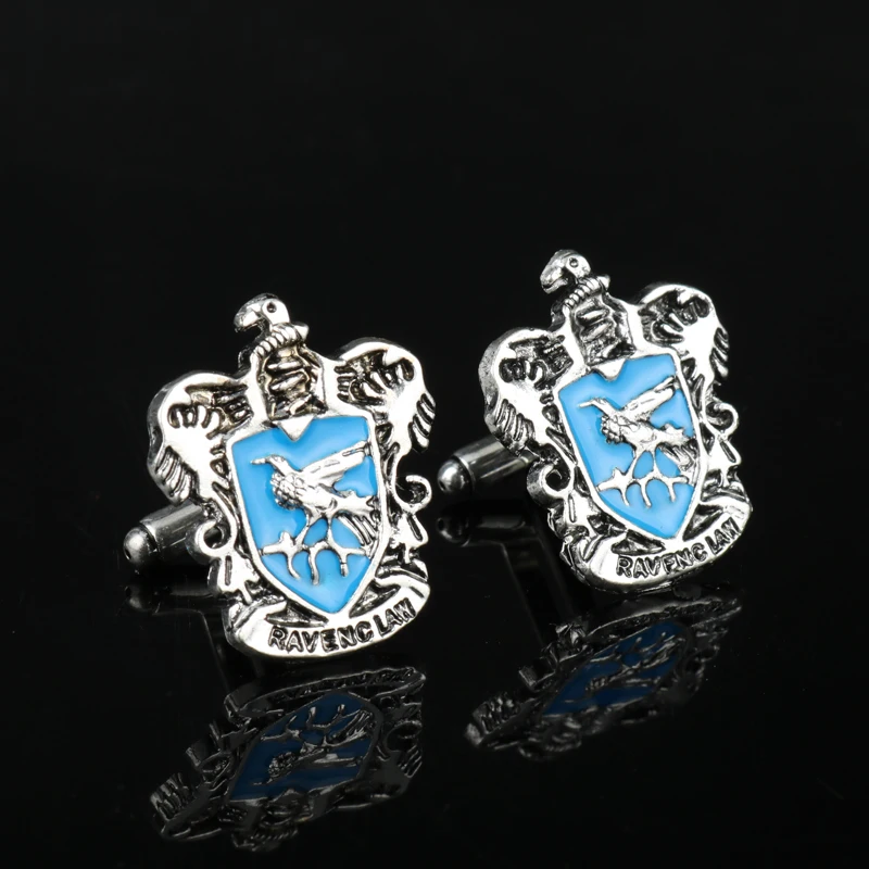 Dongsheng hp Хогвартс Волшебный школьный Герб Запонки Гриффиндор Hufflepuff Ravenclaw кнопка запонки школьные значки-40