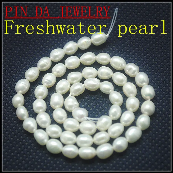 Бусины Из Натурального пресноводного жемчуга 5 6 мм 14 мм|beads rice|freshwater pearl beadspearl beads |