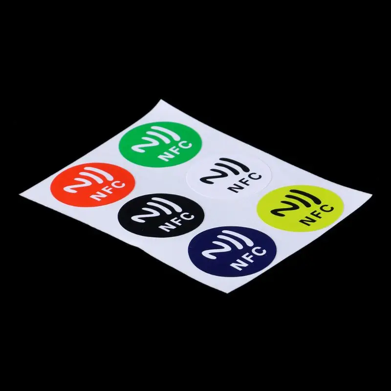 Водонепроницаемые наклейки NFC из ПЭТ материала умный клей Ntag213 для всех телефонов