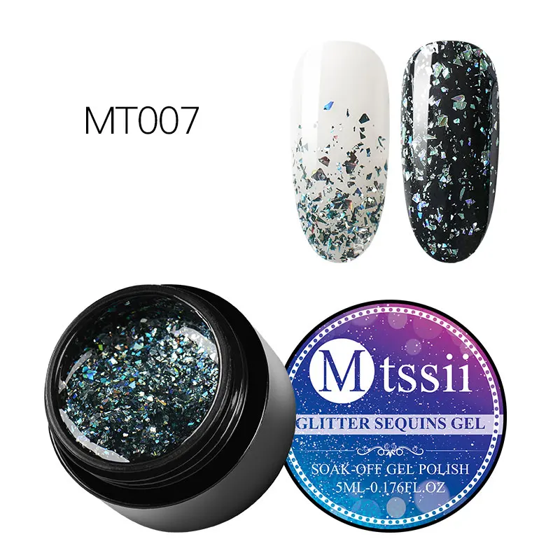 S03065 Mtssii блеск для губ Хамелеон Гель-лак UV Soak Off Nail Art Лак Стойкий цвет покрытие живопись гель 5 мл гель для ногтей с блестками лак - Цвет: S03065