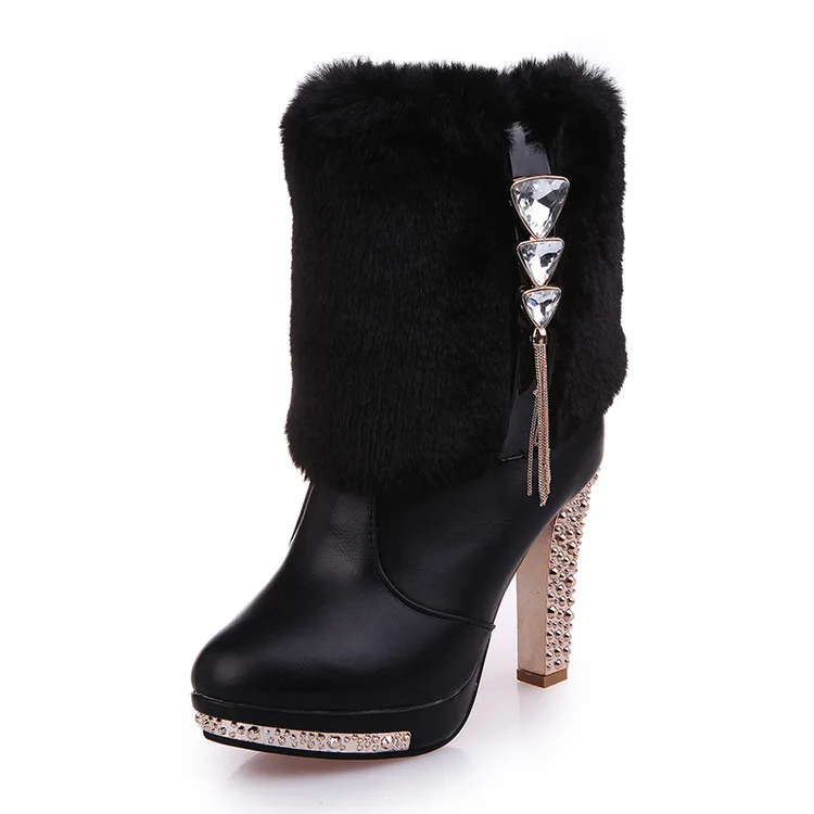 Зимние женские туфли на высоком каблуке средней высоты|high women shoes|women shoesshoes high woman |