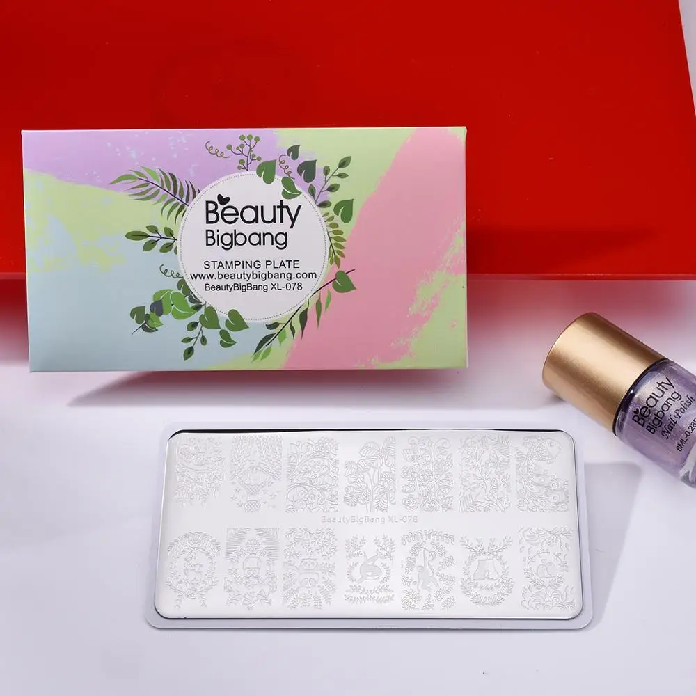 BeautyBigBang 6 см * Naill штамповочные пластины для ногтей с крыльями бабочки печать