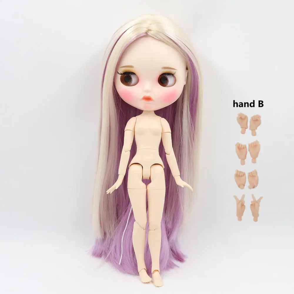 Fortune Days 1/6 bjd кукла 30 см Смешанные цвета прямые волосы матовое лицо с бровями блеск для губ Neo bjd кукла Подарочная игрушка - Цвет: Зеленый