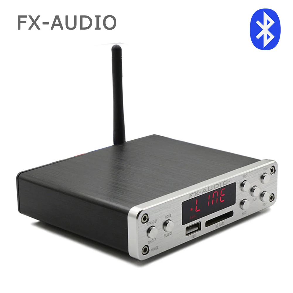 Fx-аудио M-160E Bluetooth 4 0 цифровой аудио усилитель вход USB/SD/AUX/PC-USB Loseless плеер для