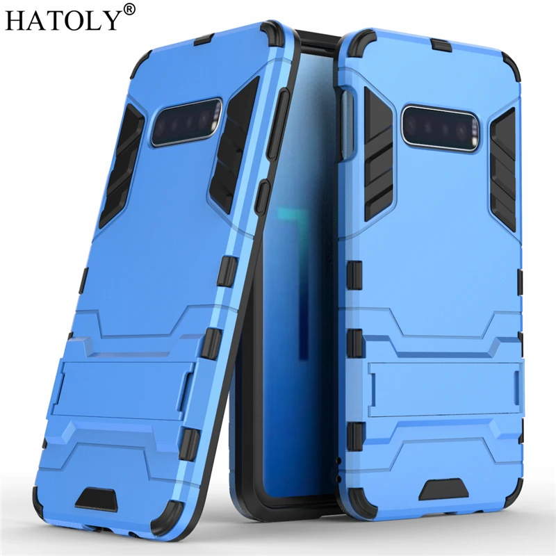 Защитный чехол HATOLY для Samsung Galaxy S10e ударопрочный жесткий из силиконовой резины с