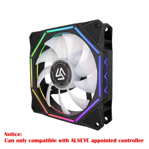 Only 1 Fan ALSEYE 120 мм ПК Вентилятор Кулер компьютер RGB вентилятор с радиочастотным пультом дистанционного управления вентилятор контроль скорости - Цвет лезвия: Only 1 Fan