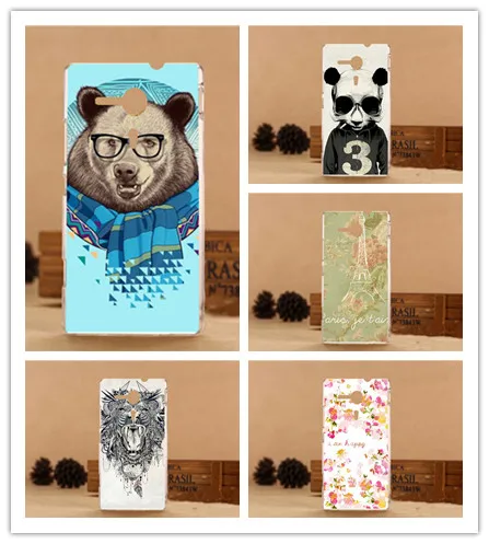 Лидер продаж и красивым цветочным принтом животных башни Дизайн чехол для Sony Xperia