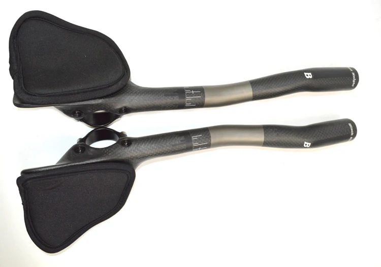 

superlight road bike handlebar trial triathlon full carbon fibre bicycle extended TT rest handlebars matte cycling parts grey