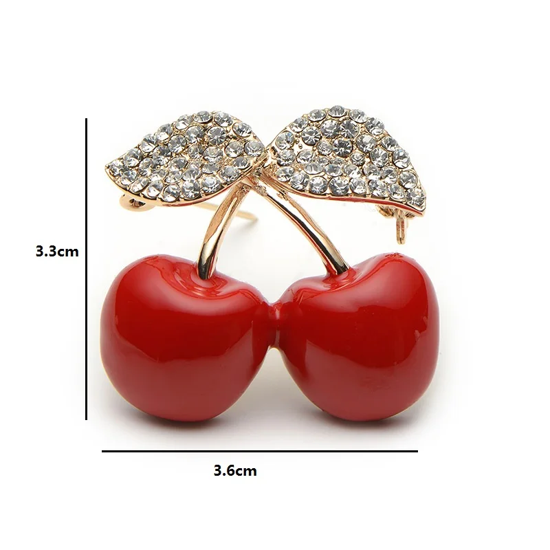 Хрусталь красная вишна брошь для банкета мужчин и женщин на застежке модные
