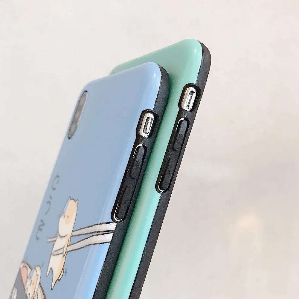 COPEONE Carton Case For iPhone 7 Plus 6 6s 8 Soft TPU Back Cover Capa for X XS XR XSMAX Full Protective |