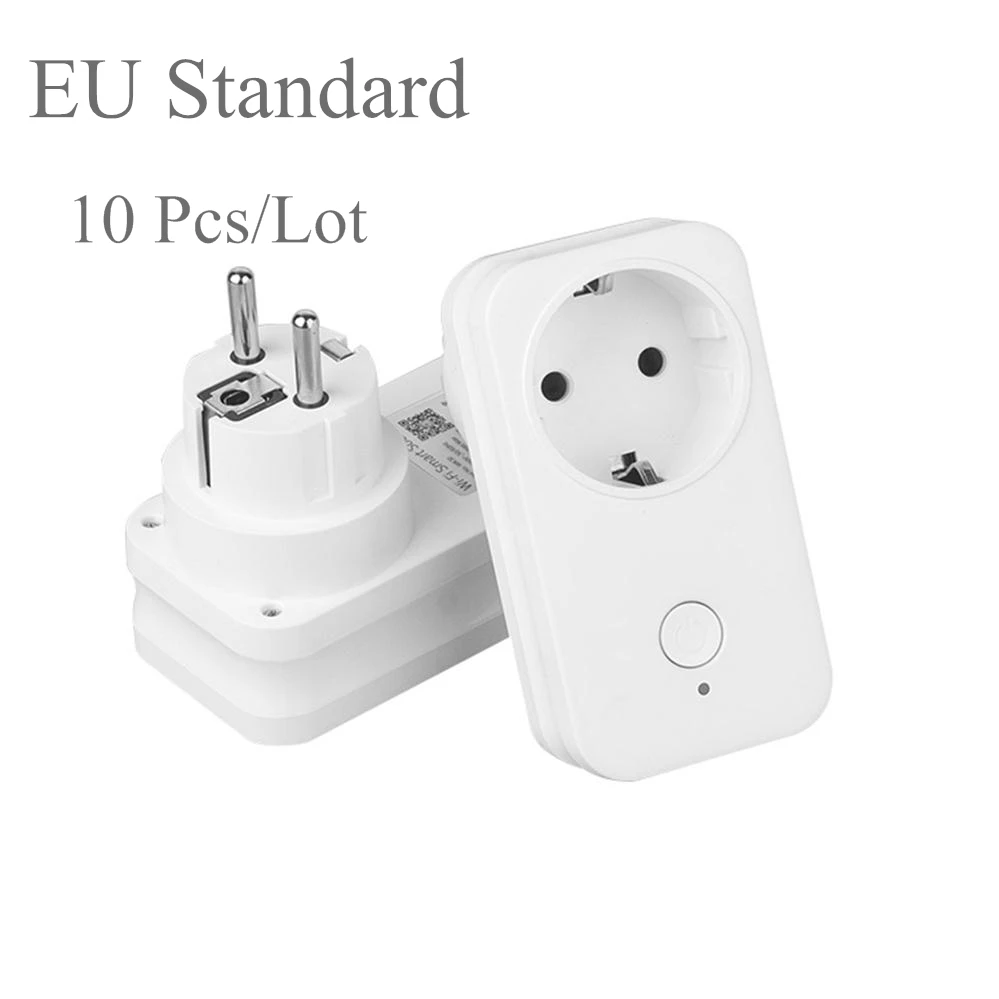 EU Standard Timethinker 10 шт. умная розетка WiFi Пульт дистанционного управления для Apple Homekit Siri ALexa Google Home AU US EU power Plug DHL - Комплект: EU Standard