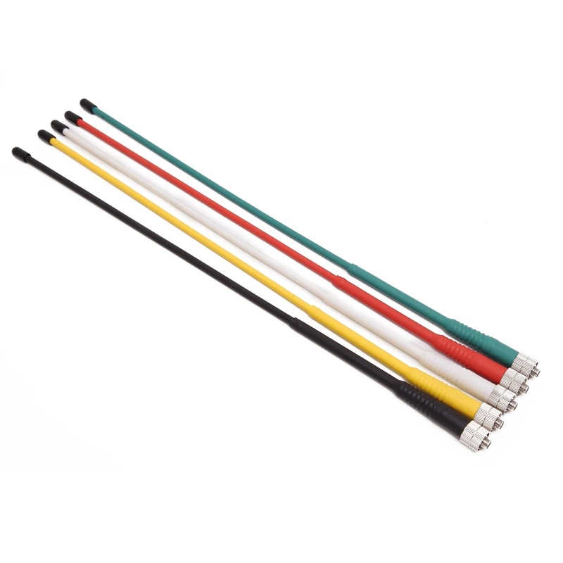 ABBREE NA-777 красочные двухдиапазонный УКВ/УВЧ SMA-Female иди и болтай Walkie Talkie антенна для