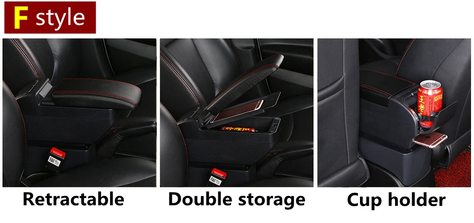 Для Chevrolet Cruze/Holden Cruze 2009- подлокотник коробка двойной слой большое пространство центральный магазин содержимое коробка с пепельницей USB Chargin