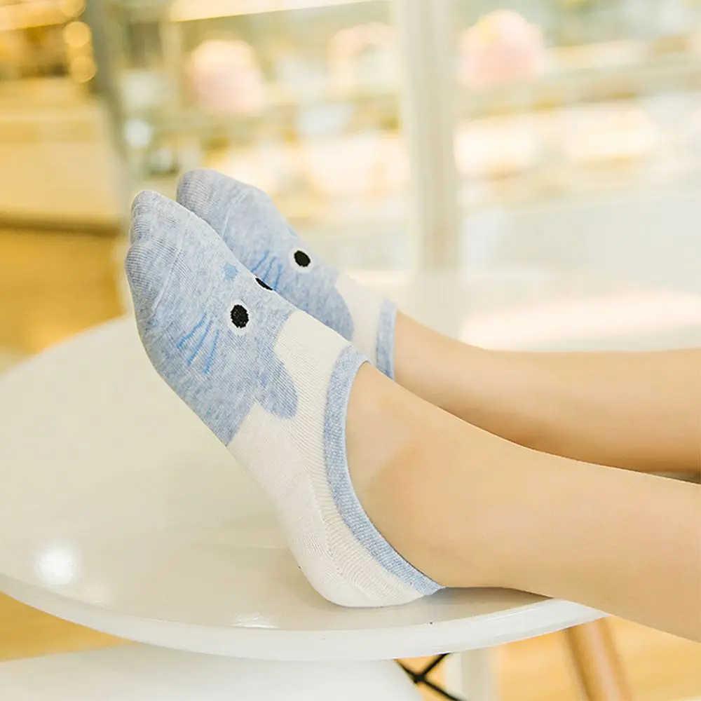 Женская милая уличная одежда Kawaii сезон лето весна принт с животными Sox мультяшный