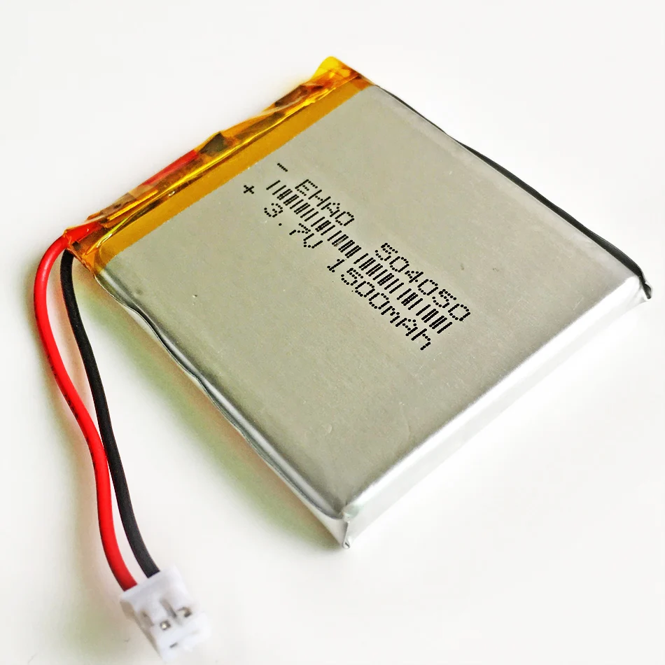504050 JST 2 0 мм 2pin 3 7 В 1500 мАч литий-полимерный LiPo аккумуляторная батарея для Mp3 DVD PAD